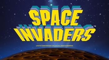 Space invaders slot logo