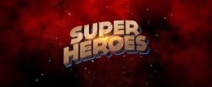 super heroes slot logo