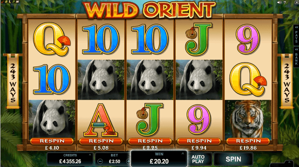 wild orient slot screenshot